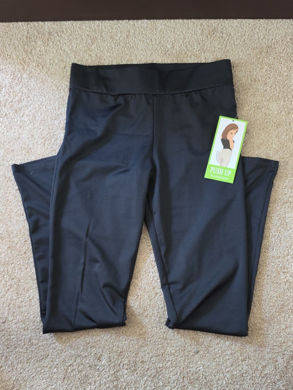 Ambiance Black Push-Up Leggings
